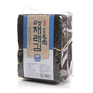 [최상급] 완도 지주식 곱창김 곱창돌김 잇바디돌김 100개입 1개