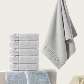 Niftynest 순면 수건 면 100% 호텔 고급 수건 60수 수건세트 목욕타올 샤워타올 목욕수건 샤워수건, 1세트, 그레이색