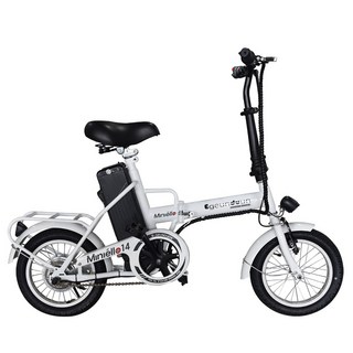 e근두운 미니엘로 전기자전거 가성비 자전거 재고 떨이, 화이트(배터리 미포함), 스틸
