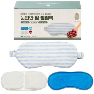 온빛 팥 눈 온열안대 온찜질팩, 찜질팩 안대