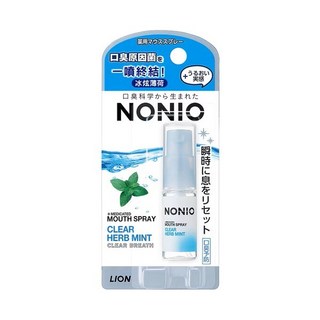 日本獅王NONIO終結口氣淨涼噴劑-冰炫薄荷/澄橘薄荷/清梨薄荷, 1個, 冰炫薄荷 5ml(藍)