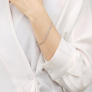 쵸이젬 랩 다이아몬드 2mm 3프롱 테니스 팔찌 14K/18K 다이아 팔찌 D-VVs1