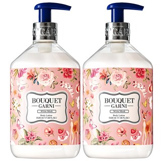 부케가르니 프레그런스드 바디로션 화이트머스크향, 520ml, 2개