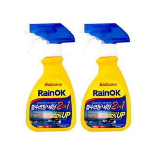 불스원 레인OK 발수코팅 & 세정 2 in 1, 300ml, 2개