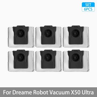 Dreame X50 Ultra S40 Enhanced Edition 진공 부품 메인 롤러 사이드 브러시 Hepa 필터 걸레 천 먼지 봉투 액세서리, 2)6 Dust Bags