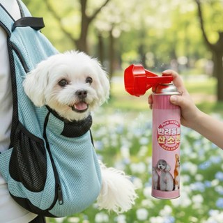 사계절닷컴 산소호흡기 강아지 산소캔 산소마스크 휴대용 산소통 816ml, 1개