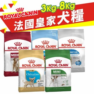 Royal Canin 法國皇家 犬專用乾糧 3Kg-8kg 狗乾糧 狗主食 狗飼料, 1個, MNP小型幼犬8Kg,超取限重4Kg(過重運費另計)