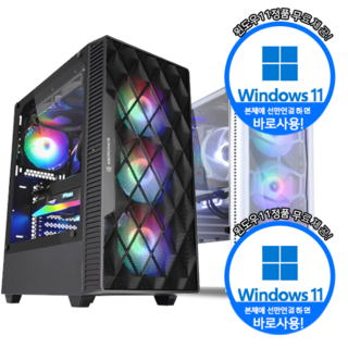 [2026년형/최신형] 대한컴퓨터샵W6789 윈도우포함[70%~30%할인 40만원부터500만원까지] 배그 배틀그라운드 사무용 게이밍조립컴퓨터 본체또는 풀세트, 상품에명시, 윈도우12, 1GB, 1GB, WIN11 Home