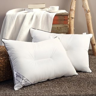 아임리빙 중량업 블랙라인 호텔용 마이크로필에버 C자형 베개솜 지퍼형, 화이트, 2개