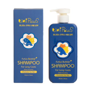 유니포스 반려동물 프렉스 for 장모 버블 샴푸, 1개, 500ml