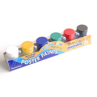 포스터물감 칼라 6색 세트 / 미술재료 채색용품 그리기