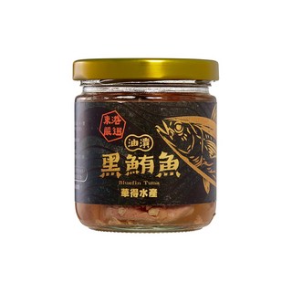 華得水產 黑鮪魚罐頭 海味乾貨 零食 魷魚乾 下午茶點心 伴手禮 過年, 180g, 1個