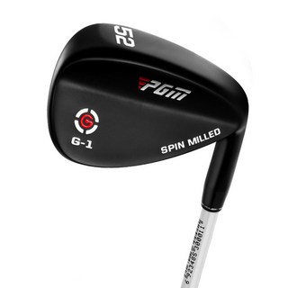 PGM 웨지 블랙 벙커전용웨지 경량스틸웨지 CNC 895.3cm(35인치), 52도, R