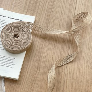 復古風麻繩絲麻手工繩，禮物包裝裝飾花藝紮帶，DIY森系綁繩材料, 1個, 復古絲麻（一捲）約9米, 復古絲麻（一捲）約9米