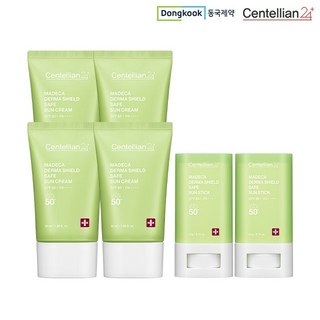 [쇼핑엔티] 24시간 자외선 차단 지속! 동국제약 선크림 4개 + 선스틱 2개, 없음, 1개