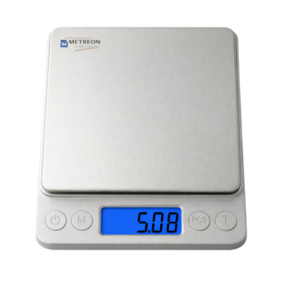 [0.01g] 메트리온 디지털 계량 정밀 주방저울, M5X, 스테인리스, 0.5kg