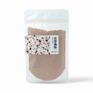 甘草梅粉 Plun Powder，酸甜鹹香，天然健康，多種食用方式，獨立包裝方便攜帶, 1個, 85g