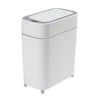 窄型感應式垃圾桶，靜音緩降，密封防臭，真空吸附垃圾袋，感應垃圾桶, 灰, 1層