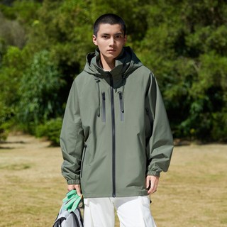 26春季新款戶外運動休閒連帽沖鋒衣男款外套 防水防風登山夾克 高品質三防情侶款