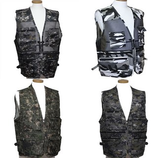 KKJ 841 밀리터리조끼 얼룩무늬 조끼 작업용 단제복 군용조끼 현장작업조끼