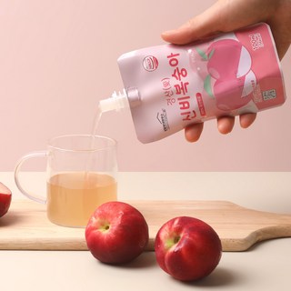 [달달보네하우스] 복숭아주스 신비복숭아 과일음료100ml (신비복숭아로만 만든~), 50개, 100ml