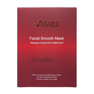 VASAILL 膠原彈力面膜 彈潤緊緻 蠶絲隱形面膜 澎潤保濕 服貼不滑落 25ml 1盒6片, 1件, 6入