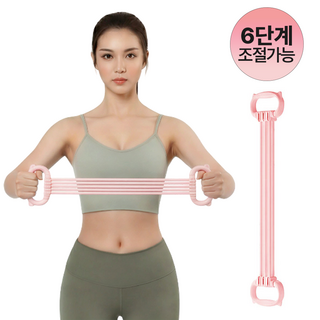 주니스 논슬립 홈트 스트레칭 밴드, 1개, 핑크