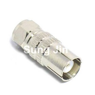 [폴리에이브이] SJ PAL형(암) to F형(수) 변환 어댑터-고압용, 상세내용표시, 1개