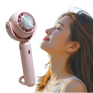 클라라제이 급속 냉각 휴대용 손선풍기 무선 탁상용 에어컨 손풍기, 빈티지그린