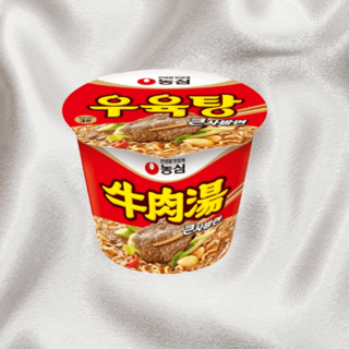 농심 우육탕 큰사발 115g 컵라면, 16개