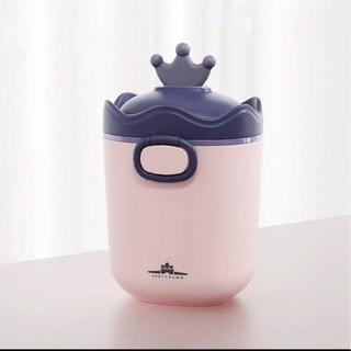 密封罐 奶粉 保鮮盒 分裝盒 奶粉盒 密封盒 多功能收納盒 外出奶粉罐 攜帶式奶粉盒 皇冠奶粉盒輔食盒, 1個, 紫色大號, 紫色