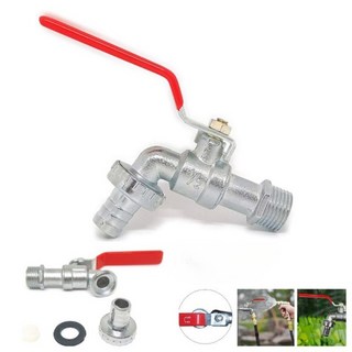 1/2인치 황동 정원 수도꼭지 IBC 탱크용 – 단일 출수구 밸브 야외 방지