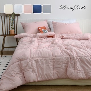 국산 리빙캐슬 순면 모던코튼 차렵이불 항균솜