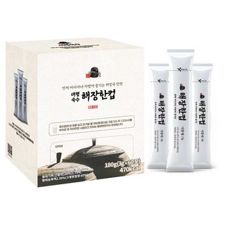 언제 어디서나 초간편 대령숙수 해장한컵 더황태(황태해장국) 60포 간편국 해장국물, 1개, 180g