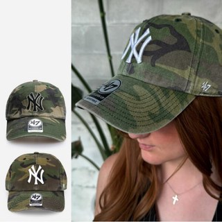 [47브랜드] NY빅로고 카모 메이저리그 클린업 볼캡