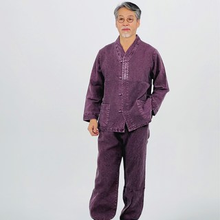 백제봉 생활한복 개량한복 이중지 상하의 한벌 세트 남자 여자 남성 여성 공용 봄 가을 춘추 4색상