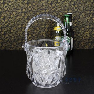 업소용 크리스탈 다이아몬드 아크릴얼음통, 1개