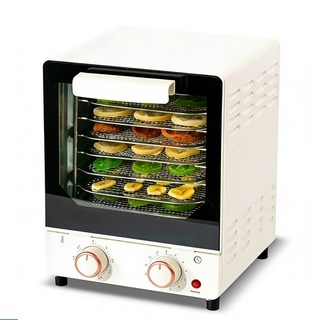 8層乾果機 (可視天窗款) 304不鏽鋼網格*8 功率: 400W 定時: 0.5-24小時 調溫: 30-90°C 內部帶燈 不鏽鋼+ABS材質, 8層家用款乾果機