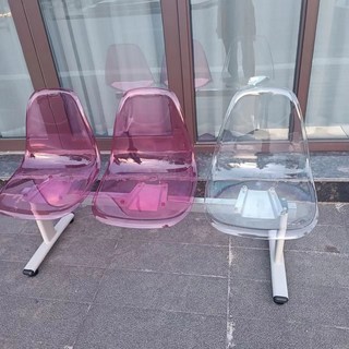 버스 정류장 의자 버스정류장 공원 감성 약국 식당 편의점 옥외용벤치의자 컬러 복도, 3인용 투명 컬러