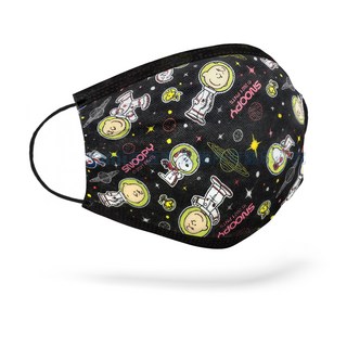 現貨秒出 【SNOOPY 溫感變色口罩】10片/盒 史努比正版授權口罩, 黑 色, 1個, 10片