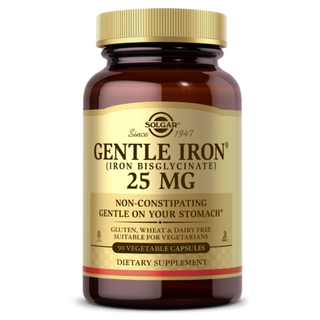 SOLGAR 溫和鐵劑素食膠囊 25mg, 90顆, 1罐
