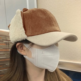 몽치리 여성 골프모자 귀도리 귀달이 겨울 골프 방한모자