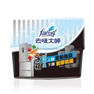 花仙子-去味大師 備長炭消臭易(冰箱專用)150g&鞋櫃專用消臭易-備長炭(2入裝) 吸附異味 釋放負離子, 1個, 冰箱專用, 150g