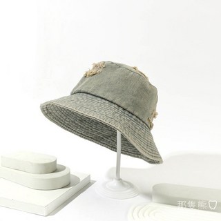 ScottyBear 那隻熊 日系質感 水洗 牛仔棉 刷破 做舊 復古 漁夫帽 帽子 遮陽帽 防曬 女帽 CM385