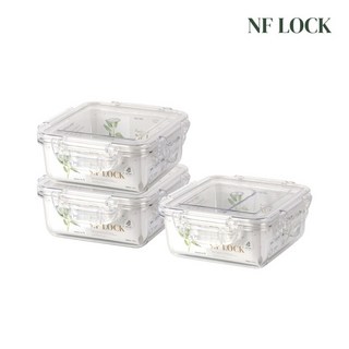 엔에프락 정사각 트라이탄 밀폐용기 780 x 2 +780(칸막이) 3종세트, 단품없음, 1개