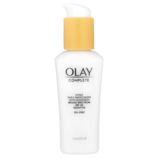 Olay 컴플리트 UV365 데일리 모이스처라이저 자외선 차단제 함유 SPF 30 센시티브 75ml(2.5fl oz) Olay (올레이), 75ml, 1개