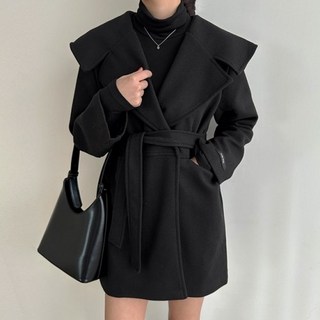 스트랩벨트 세일러카라 하프자켓 / 세련된 절개라인 데일리코트