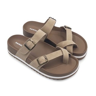 FROGKING 女鞋 繞趾羅馬風厚底足弓減壓拖鞋，舒適支撐、足弓減壓、室內防滑