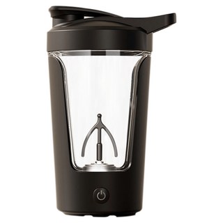 투데이리빙 0.4L 초강력 회전 전동 쉐이커 텀블러 머그컵 충전식 자동 회전 쉐이크 회오리 프로틴 믹서 스텐 커피 쉐이크컵, 1개, 400ml, R98583B(블랙