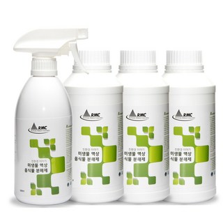 친환경 액상미생물 음식물분해제 싱크대 부착처리기 분쇄기 공용호환제품 악취 막힘예방 (특가상품 본품3개+스프레이1개), 1개